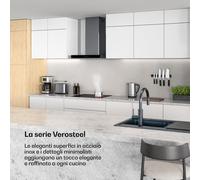 Verosteel - Piano cottura in vetroceramica | 4 zone | Minimalista, potente | 6600 W | 60 cm