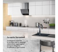 Verosteel - Piano cottura in vetroceramica | Minimalista, potente | 5 zone di cottura | 8400 W | 90 cm