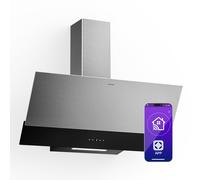 Klarstein Verosteel Smart 90cm Cappa Inclinata Acciaio Inossidabile