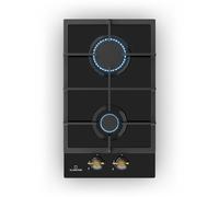 Klarstein Victoria 30cm Fornello a gas 2 Fuochi Nero