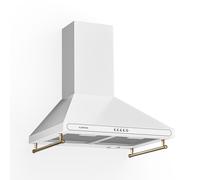 Klarstein Victoria 630m³/h 60cm Cappa a Parete Vintage Bianco