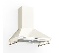 Klarstein Victoria 630m³/h 60cm Cappa a Parete Vintage Crema