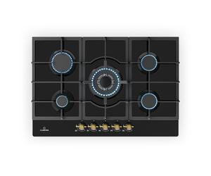 Klarstein Victoria 75cm Fornello a Gas 5 Fuochi Nero