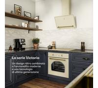Victoria - Cappa inclinata, 60 cm, flusso d'aria di 400 m³/ora