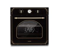 Klarstein Victoria - Forno da Incasso Ventilato, Forno Elettrico, Design Retrò, 9 Funzioni, Timer, 50-250°C, Volume 70 L, Porta Rimovibile per Facile Pulizia, llluminazione, Nero