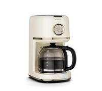 KLARSTEIN Victoria Macchina per caffè a filtro - Macchina del caffè dal design retrò, 1,5 L per un massimo di 12 tazze, funzione di mantenimento calore, sistema antigoccia, spegnimento automatico