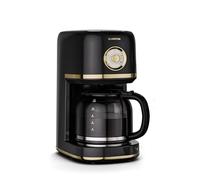 KLARSTEIN Victoria Macchina per caffè a filtro - Macchina del caffè dal design retrò, 1,5 L per un massimo di 12 tazze, funzione di mantenimento calore, sistema antigoccia, spegnimento automatico