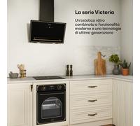 Victoria - Piano cottura in vetroceramica | 3 zone | Elegante e senza tempo | 5000 W | 45 cm