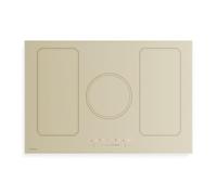 Klarstein Victoria Piano Induzione 77cm - 5 Zone, 11500W Boost, Cursore Touch, Timer, Blocco Bambini, Indicatore Calore Residuo, Design Retrò, Piastra Induzione Flessibile