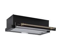 Klarstein Vilhelmine 60cm 330m³/h Cappa Telescopica Nera