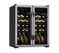 Klarstein Vinamour 36 Bottiglie Cantinetta Vino Doppia Temperatura Argento