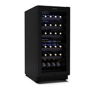 Klarstein Vinesse 38cm 32 Bottiglie Cantinetta Vino Doppia Temperatura Nero