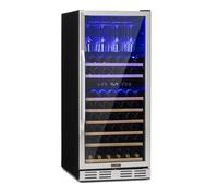Klarstein Vinovilla 116 Bottiglie Cantinetta da Incasso Sottobanco 2Zone Argento