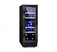 Klarstein Vinovilla 17 Bottiglie Cantinetta da Incasso Sottobanco 2 Zone Nero