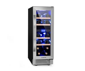 Klarstein Vinovilla 17 Bottiglie Cantinetta Vino Doppia Temperatura Argento