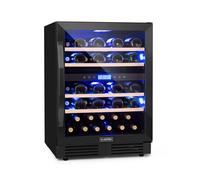 Klarstein Vinovilla 43 Bottiglie Cantinetta da Incasso Sottobanco 2 Zone Nero