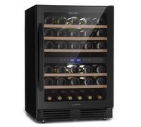 Klarstein Vinovilla 51 Bottiglie Cantinetta da Incasso Sottobanco 2 Zone Nero