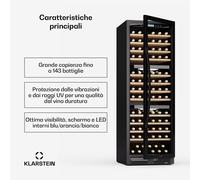 Vinovilla Trio - Frigorifero per vini | 144 bottiglie | 3 zone | 38 dB | 12 ripiani | Compressore | 413 litri