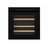 KLARSTEIN Vinsider 36 Built-In Uno CANTINETTA VINO, 30 bottiglie, 4 ripiani, dimensoni: L 59 cm, A 59,50 cm, P 56,50 cm, temperatura massima 20 °C, temperatura minima 5 °C, Legno chiaro, Nero, classe 