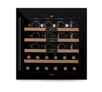 KLARSTEIN Vinsider 36 Built-In Uno CANTINETTA VINO, 36 bottiglie, 4 ripiani, dimensoni: L 54 cm, A 59 cm, P 54 cm, temperatura massima 20 °C, temperatura minima 5 °C, Legno chiaro, Nero