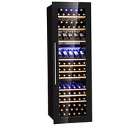 Klarstein Vinsider 89 Bottiglie Cantinetta da Incasso Sottobanco 3 Zone Nero