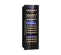 Klarstein Vinsider 89 Built-In Trio, Built-In cantinetta vino, 5 - 18 °C, pannello di controllo touch, ripiani di legno