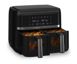 Klarstein VitaFry Duo 1850W 7.57L Friggitrice ad Aria Doppia Nero
