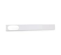 KLARSTEIN Window Kit - Impermeabilizzazione Finestre, Isolamento Finestre, Finestra da 67 a 131 cm, Per Climatizzatori Portatili, PVC, Bianco Lucido