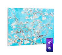 Klarstein Wonderwall Art Smart 500W Quadro Riscaldante a Infrarossi Fiori