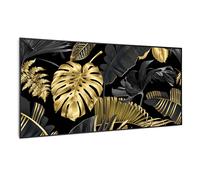 Klarstein Wonderwall Art Smart 700W Quadro Riscaldante a Infrarossi Fiore Nero