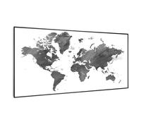 Klarstein Wonderwall Art Smart 700W Quadro Riscaldante a Infrarossi Mappa nera