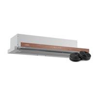 Klarstein ZenFusion - Cappa Aspirante da Incasso, 90cm, Cappa da Cucina con Controllo Touch, 400 m³/ora, Efficienza Energetica A, Silenziosa, LED, Filtro Antigrasso & a Carbone, Design Finto Legno