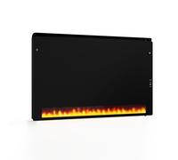 KLARSTEIN - Pannello Radiante a Infrarossi, 1110W, Montaggio a Parete, Vetro Temperato, IPX4, Effetto Fiamma, Riscaldamento a Infrarossi, Display LED Touch, Tecnologia al Grafene, per Ambienti Umidi