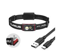 Klarus HM5 - Lampada frontale da 800 Lumen ultrasottile e leggera per trail running con luce rossa, doppio interruttore, 105 ore di autonomia, IPX6 impermeabile, ideale per corsa, campeggio
