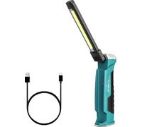 klarus WL1 Lampada da lavoro a LED 550 lumen, ricaricabile COB, con base magnetica e gancio, ruotabile di 180° e ripiegabile 7 modalità di illuminazione, adatta per la manutenzione di auto