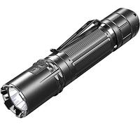 klarus XT2CR PRO Torcia Ricaricabile,LED Torcia Tattica da 2100 Lumen Torcia Tattica con Interruttore a Doppia coda Ricaricabile Super Luminosa,Nero