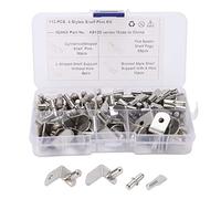 Klata klata di pins -ripiana 113 pezzi, 4 in stile Supporto succursale nichelato PEG per mobili, armadi, armadi e mobili per