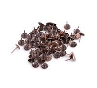 Klatata 100pcs tappezzeria Vintage Unghie per mobili per Pin Kit assortimento di abbuffi antichi tappezzerie in Metallo Bronzo tamponi Decorativi per la Scarpa Porta (Rosso 11 * 16mm)