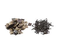 Klatata 100pcs tappezzeria Vintage Unghie per mobili per Pin Kit assortimento di abbuffi antichi tappezzerie in Metallo Bronzo tamponi Decorativi per la Scarpa Porta (21 * 21mm)