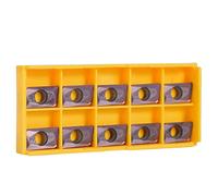 Klatata 10pcs CNC in carbide Punte Inserts Blade Cutter Tornio Strumento di svolta con scatola