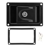Klatata 146mm x 96 mm Logora della maniglia con 2 chiavi, fermo di servizi pubblici in acciaio al carbonio per per, camion, cassetta degli attrezzi per roulotte