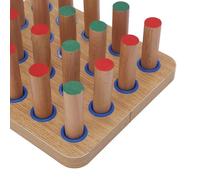 Klatata 20 fori PEGBOARD LEGNO PER ESERAZI DI DEXTRITÀ DELLA DISETRITÀ - TERAPIA PEG TERAVO PEG per migliorare la coordinazione motoria fine, la destrezza delle dita, la