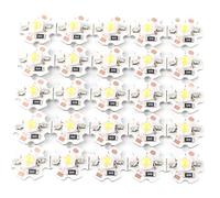 Klatata 25pcs lampada a LED perline, 1W ad alta potenza e chip a LED da 5 V, kit di sostituzione della lampadina bianca pura per faro di proiettore in studio in casa (Bianco caldo)