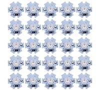 Klatata 25pcs lampada a LED perline, 1W ad alta potenza e chip a LED da 5 V, kit di sostituzione della lampadina bianca pura per faro di proiettore in studio in casa (Luce rossa)