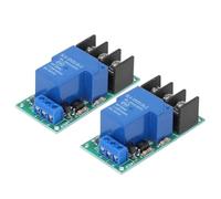 Klatata 2pcs Modulo di relè di ritardo a 1 via con isolamento OptoCouperpler, modulo di espansione del relè 30A, trigger di basso livello, 12VDC 80Ma per elettronica fai-te e
