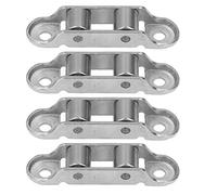 Klatata 4pcs rulli per scorrimento porta a scorrimento inossibile a doppia trasmissione a basso rumore puleggia a bassa puleggia per finestre per finestre aderenti per porte