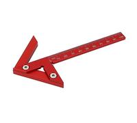 Klatata Center Center Woodworking Alluminio Gaumento dello scriba in lega 45 ° 90 ° Calco di linea ad angolo destro, strumento di misurazione del legno del carpenter in scala 105