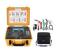 Klatata Digital Isolation Tester MegohMmeter, 50V 250V 500V 1KV 2,5KV 5KV 10kv Voltmetro multimetro, 0,50 m Ω ~ 20,0t Ω Tester isolamento con display LCD