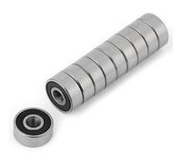 Klatata mini cuscinetti a sfera 6232R e cuscinetti a sfera di scanalatura profon 10pcs 3x10x4mm in acciaio doppia gomma sigillata