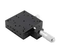 Klatata SEMX60AC X Stage lineare, 60x60mm x Micrometro MANUALE PRECISIONE Linea Trasformazione Linea Femica Piattaforma di spostamento Asse X Tabella scorrevole Linear Stage Altri